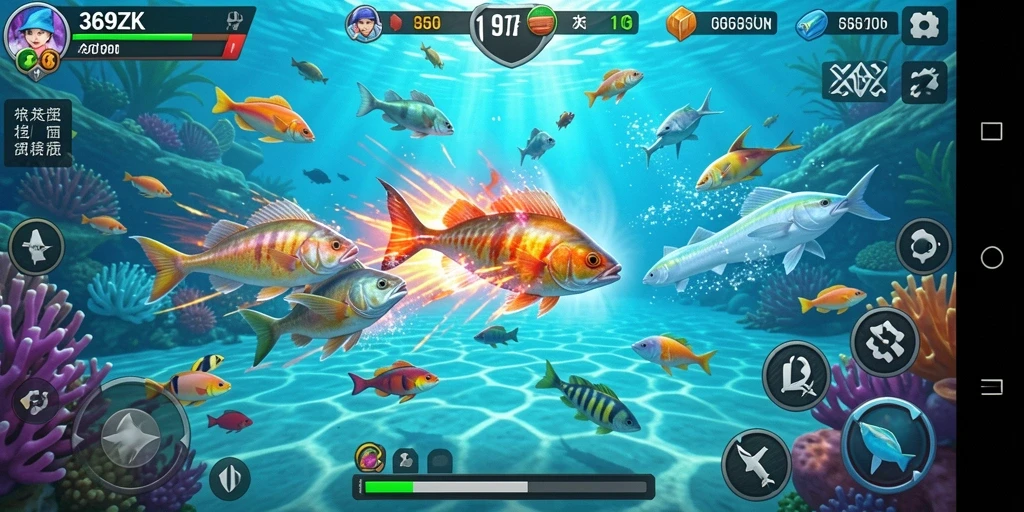 Tampilan gameplay menembak ikan di 369ZK yang menarik.