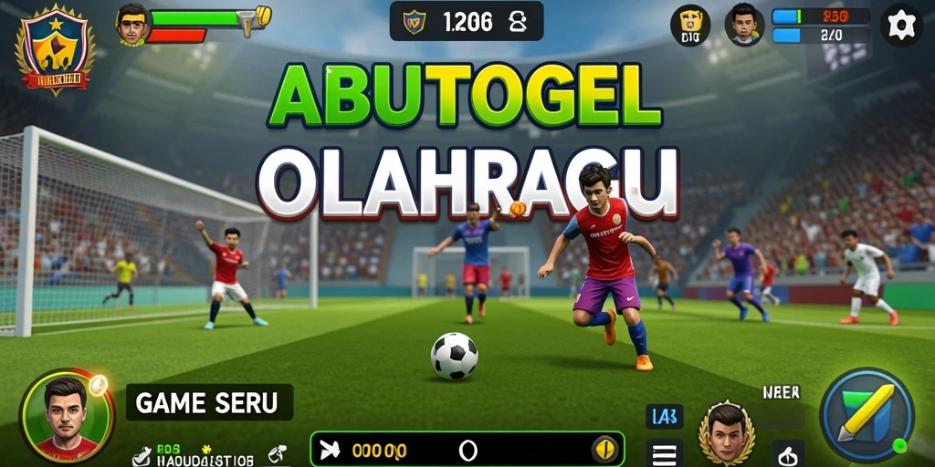 Tangkapan layar ABUTOGEL menunjukkan gameplay seru olahraga interaktif.