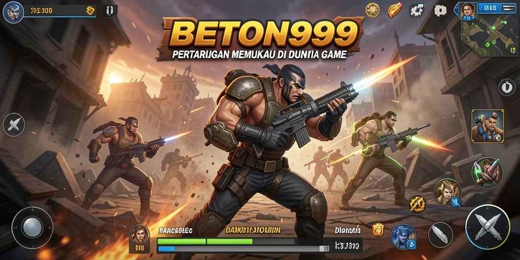 Tampilan menegangkan dari pertarungan di BETON999.