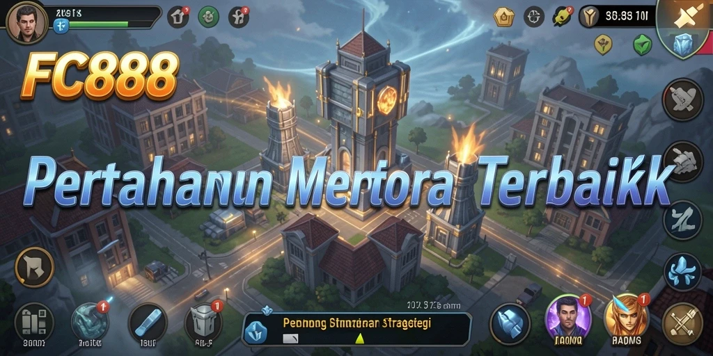 Screenshot gameplay FC888 menampilkan aksi seru dalam Tower Defense.
