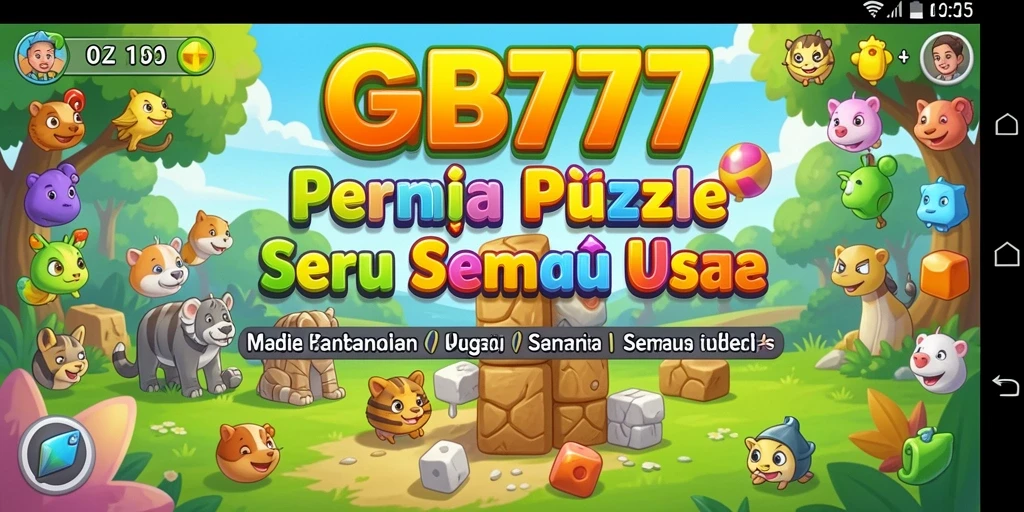 Screenshot GB777 menunjukkan gameplay seru dengan berbagai tantangan puzzle.