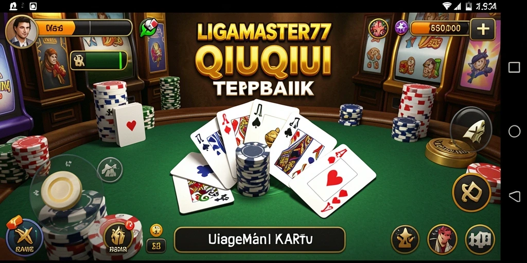 Tampilan gameplay seru QiuQiu di LIGAMASTER77.