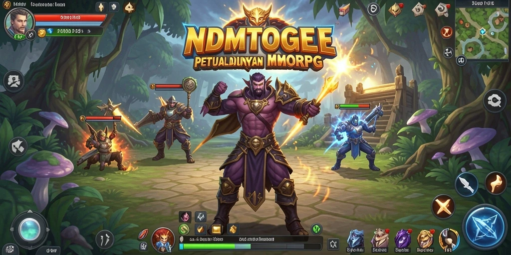 Screenshot gameplay NDMTOGEL menampilkan petualangan seru dalam dunia MMORPG.
