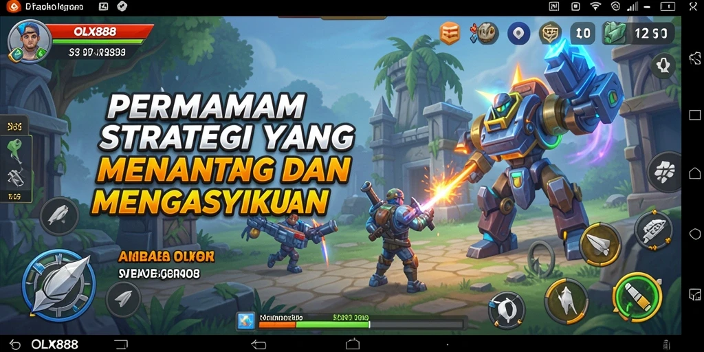 Tampilan gameplay Strategi yang mendebarkan dari OLX888.