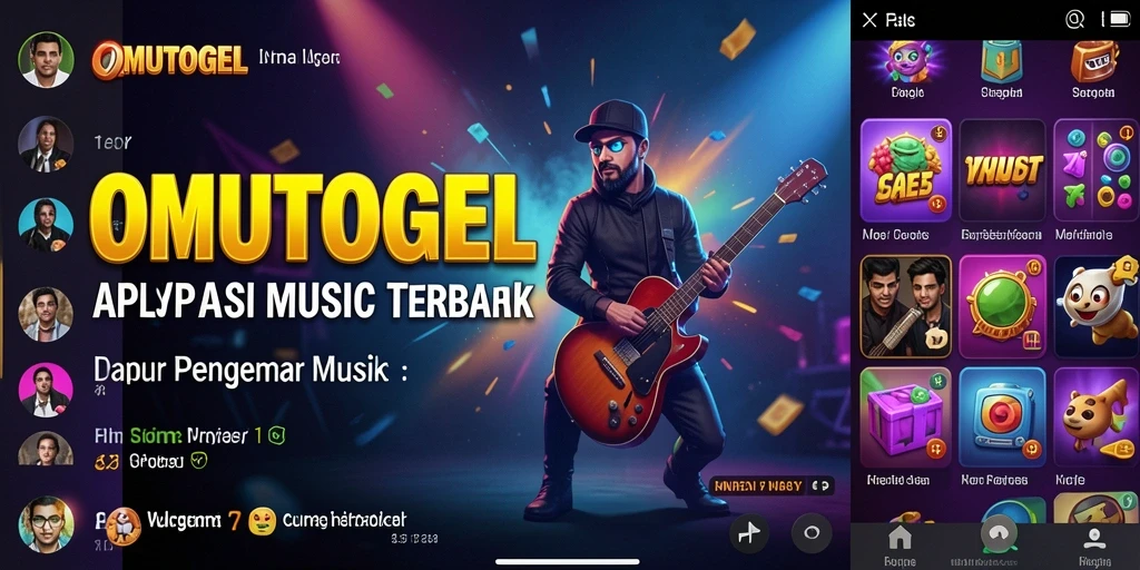 Screenshot gameplay OMUTOGEL yang menampilkan pengalaman musik interaktif.