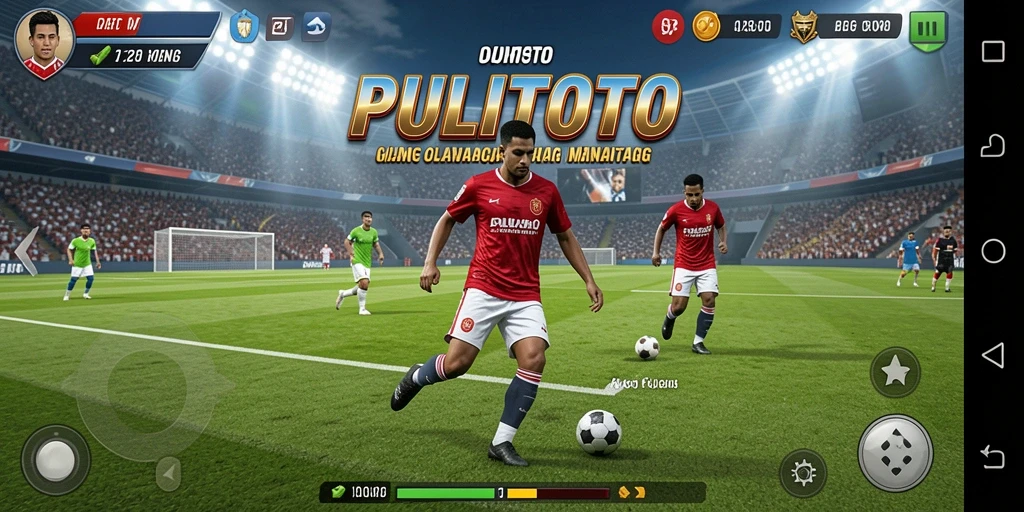 Tangkapan layar PULITOTO menampilkan aksi seru dalam game olahraga.