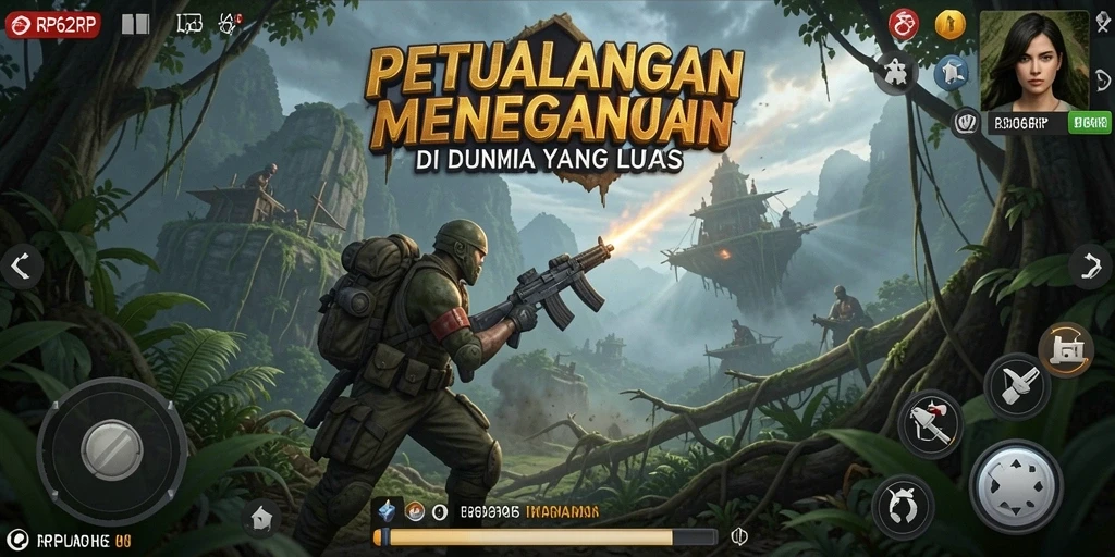 Tangkapan layar menampilkan gameplay menakjubkan RP62RP dalam petualangan penuh aksi.