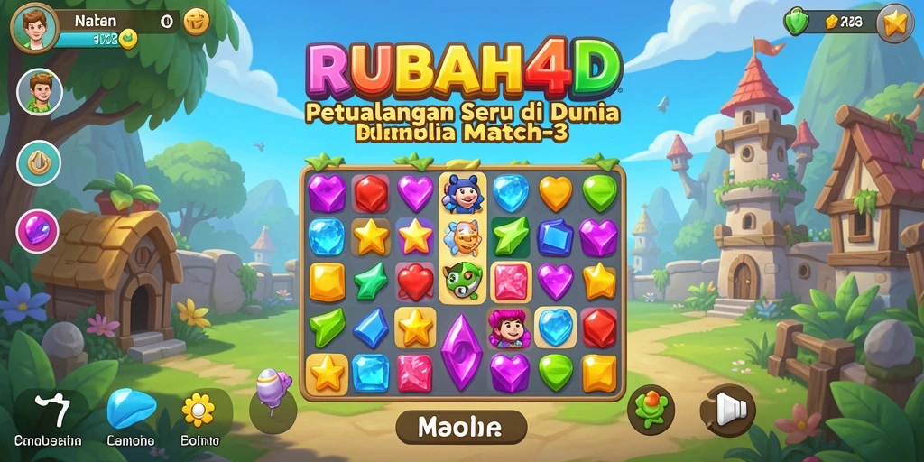 Tampilan gameplay <strong>RUBAH4D</strong> yang penuh warna dan aksi seru.