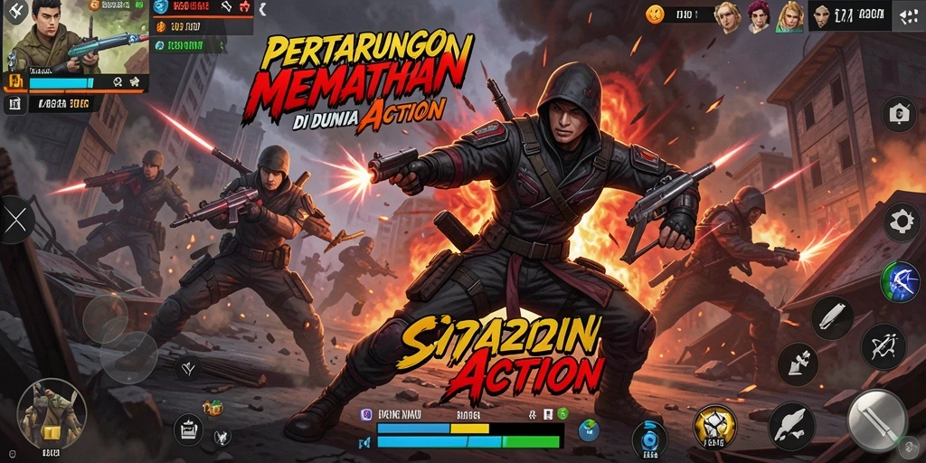 Tampilan gameplay seru dalam permainan Action SP212.