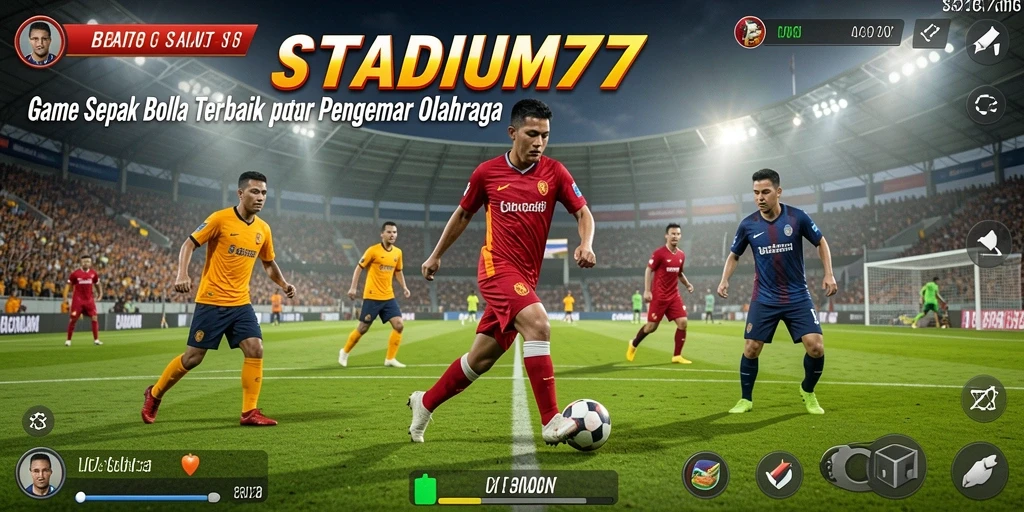 Gameplay STADIUM77 yang mendebarkan dan penuh aksi sepak bola.