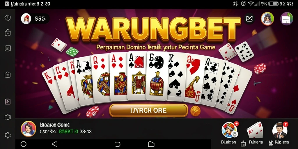Tampilan gameplay yang menarik dari WARUNGBET dengan domino.