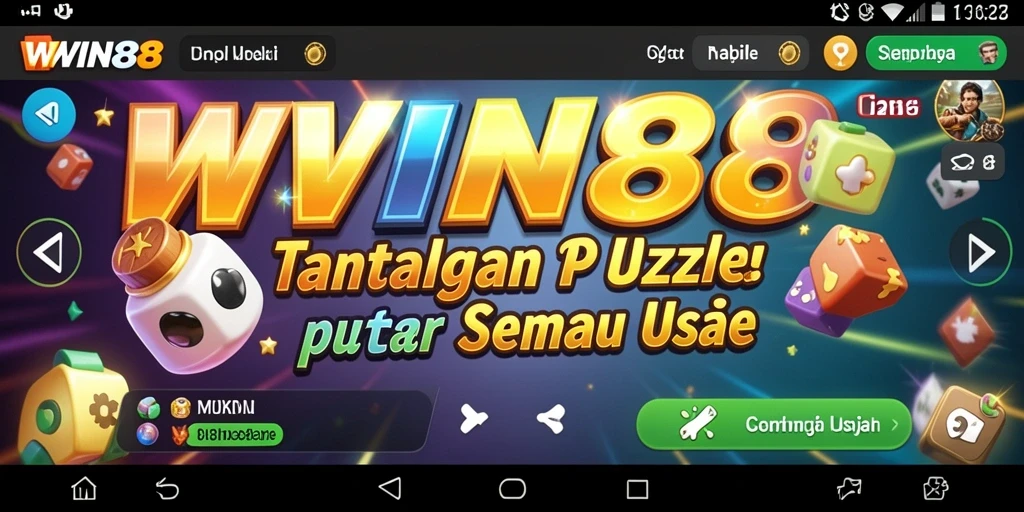 Screenshot gameplay WIN88 menampilkan puzzle yang menarik.